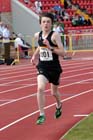 Alex Brown (Houghton) on his way to winning the under-15s 3000 metres at the North Eastern Champs, Gateshead.